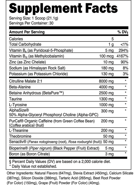 Transparent Labs BULK Pre-Workout