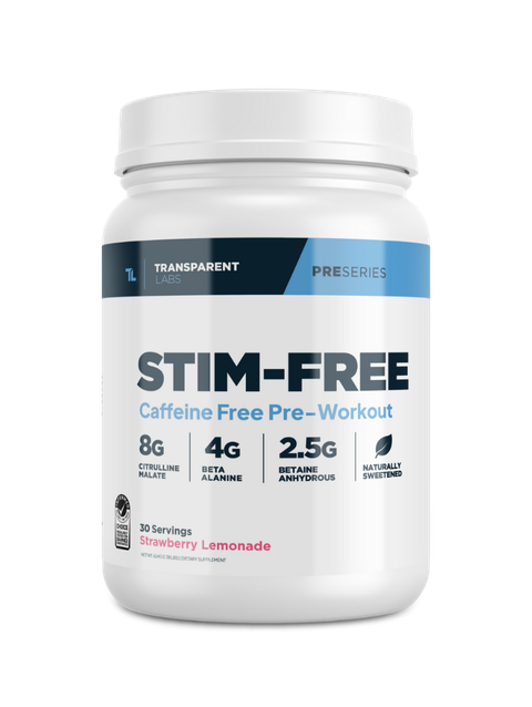 Transparent Labs Stim-Free Pre Workout (100% Caffeine Free)