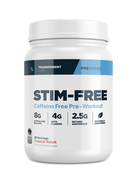 Transparent Labs Stim-Free Pre Workout (100% Caffeine Free)