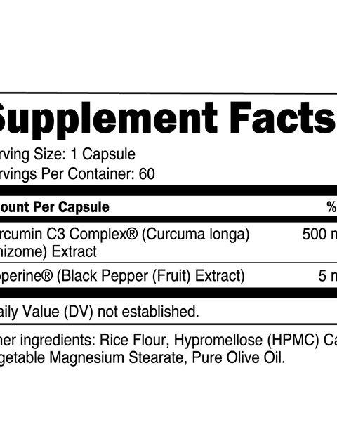 Transparent Labs Turmeric Curcumin C3 Complex