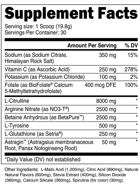 Transparent Labs PUMP Pre-Workout