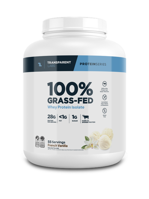 Transparent Labs 100% Grass-Fed Whey Protein Isolate - 4lbs